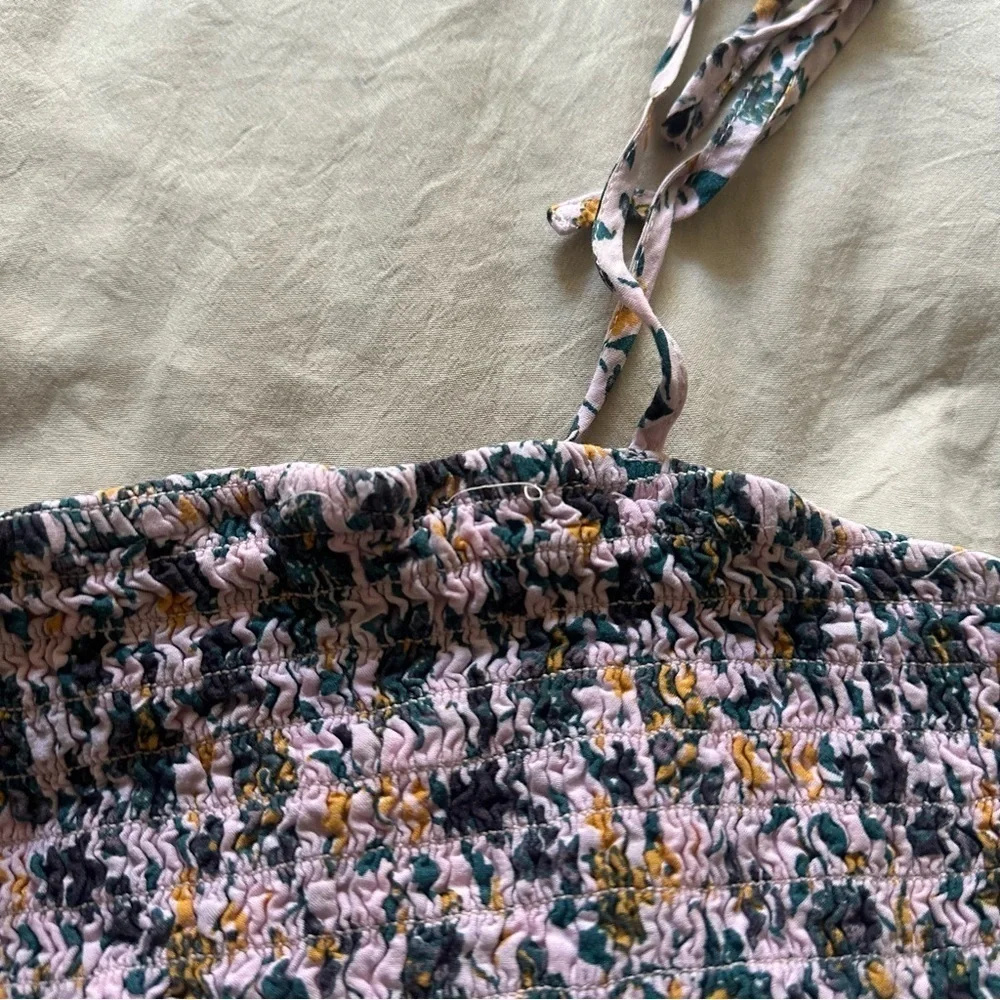 Urban Outfitters UO Out from Under Izzy Floral Smocked Romper L - Picture 9 of 10